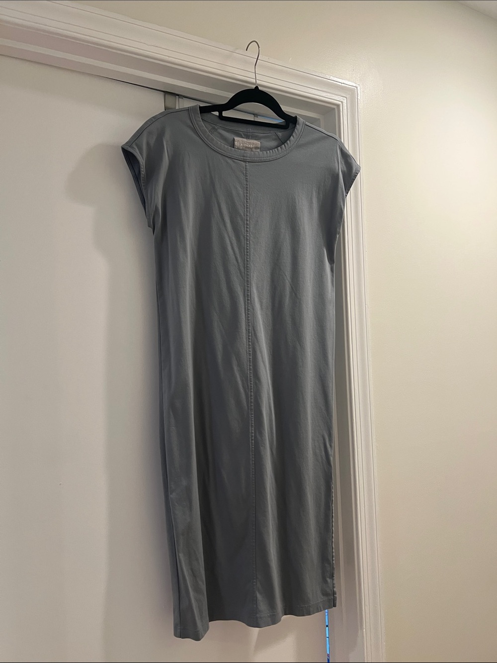 Everlane Luxe Cotton Side-Slit Tee Dress